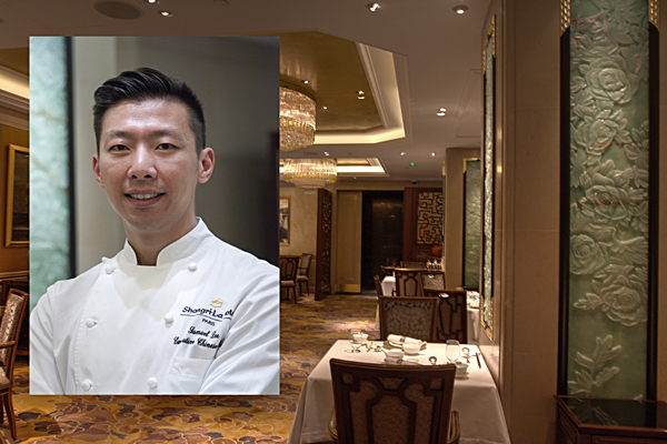 Samuel Lee Sum head Chef of Shang Palace at the Shangri-la Hotel Paris France